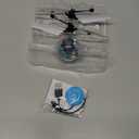 STREET WALK Flying Toy Ball Infrared Induction RC Flying Toy Built-in LED Light Disco Helicopter Shining Colorful Flying Drone Indoor and Outdoor Games Toys for 6 7 8 9 10 Year Old Boys and Girls (White)