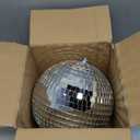 Alytimes Mirror Disco Ball - 8-Inch Cool and Fun Silver Hanging Party Disco Ball Big Party Decorations, Party Design