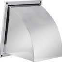 Stainless Steel Exterior Wall Ventilation Hood Large Exhaust Hood 8 Inches-24 Inches(24 inches)