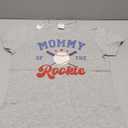 Mommy of Rookie 1st Birthday Baseball Boy Family Matching T-Shirt,Gray, Size S