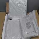 UMDONX Desktop Bookshelf Organizer Large Capacity Standing Desk Storage Rack for Books, Notebooks, Office Supplies & Decor  Easy to Assemble Space-Saving Book Organizer for Home & Office White