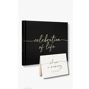 Lamare Funeral Guest Book for Memorial Service – Elegant Celebration of Life Guest Book and in Loving Memory Guest Book  Condolences Book for Funeral