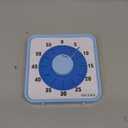 Secura 7.5 Inch Visual Timer, 60 Minute Visual Oversize Countdown Timer for Kids and Adults, Durable Mechanical Time Management Tool (Navy Blue)