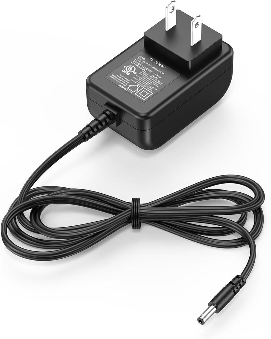 12V for EverStart Maxx J7CCE J7CE Charger Power Cord Adapter for EverStart J7CCE J7CE 800 Peak Amp 800A Battery Car Camo Jump Starter Ever Start Maxx with 120 PSI Compressor 3 USB Ports