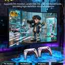 2026 Upgraded Retro Gaming Console Stick, Video Games Stick Built-in 23 Emulators Console Projector, 40000+ Game System with 4K HDMI, Plug and Play TV Video Game Stick with Controllers (White)