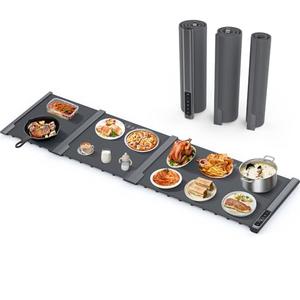 Expandable Warming Mat for Food, 54" x 16" Extra Long Electric Warming Tray with 7 Temp & 6H Timer, Portable Food Warmer for Parties Buffet, Mothers Day Kitchen Gifts for Mom Hosts