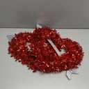 2 Pack Holiday Home Valentine's Heart Tinsel Wreath with Arrow - Red, 2 Items