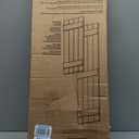 Mid America 00031435002 Standard Size Four Board Joined Vinyl Shutters, w/Installation Shutter-Lok's & Matching Screws (Per Pair), 002, 14"W x 35"H, Black
