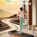 Abonow Walking Pad, Under Desk Treadmill with Incline for Home Office 2.5HP Portable Walking Treadmill with 265 Lbs Weight Capacity Walking Machine, Remote Control, LED Display