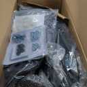 Office Chair, Ergonomic Breathable Mesh,Flip-Up Arms and Adjustable High Back Lumbar Support,Comfy Computer Chair for Home Office (Black, 407)