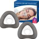 2 Packs Memory Foam Nasal Mask Cushion (L) for ResMed AirTouch N20 & AirFit N20, Highlights Leak-Free Seal with Brown Memory Foam CPAP Technology - Lagre