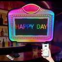 LED Bottle Service Sign - with APP Programmable Color Display & Scroll Play, Club Signs for Bottle Service, Bottle Girl Lights Perfect for Bars, Clubs & Night Spots, 28 x 23.5 inches