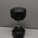 Amazon Basics Rubber Hex Dumbbell Hand Weight, 25lb