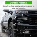 munirater Front Bumper End Cap Extension Right Side Black Replacement for 2019 2020 2021 2022 Silverado 1500 GM1017110