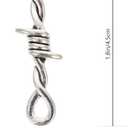 ARTIBETTER Barbed Wire Thorns Jewelry Pendant: 60Pcs Necklace Thorn Pendant Alloy Connector Charms for DIY Jewelry Making Crafting Silver