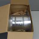 Hicarer Galvanized Steel Metal Duct Connector Round Ducting Take off Collar Pipe Reducer Air Duct Adapter Connector for Grow Tent Bathroom Kitchen Ventilation Systems(1 Pcs,6 Inch)