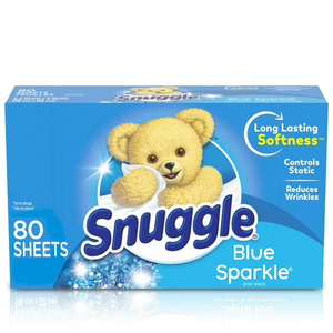 Snuggle Blue Sparkle Dryer Sheets (2 Packs of 80 Counts)