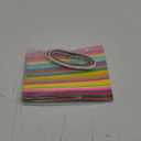 Lincia 600 Sheets Bright Paper Chain Strips Construction Paper 1 x 8 Inch Assorted Colors DIY Folding Strips with Double Sided Tape