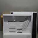 PAKETA 4 Pack Expandable Pull Out Cabinet Organizer, 21'' Deep Pull Out Drawers for Cabinet, Upgrade 3 Slide Rails Sliding Drawers for Cabinets with Adhesive Nano Film (White, 21"D X 15-26"W)