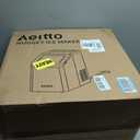 Aeitto Nugget Ice Maker Countertop, 55lbs/Day, Large Capacity Chewable Ice Maker, Rapid Ice Release in 5 Mins, Self-Cleaning with Stainless Steel Housing Ice Machine for Home Office and Party, Silver