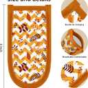 Patelai 8 Pieces Fall Cast Iron Skillet Handle Covers Pan Handle Holder Sleeve Heat Resistant Non Slip Skillet Pot Holders Mitt for Fall Thanksgiving Kitchen Cooking BBQ Baking Cookware, 8 Styles