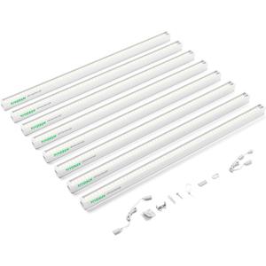 VIVOSUN T5 Linear Grow Lights, 2ft 5000K Full Spectrum LED Grow Light Strip for Indoor Growing, Plant Lights SGS Compatible, 15W/Bar, 8-Pack (2FT-8 Pack)