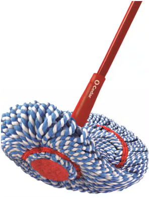 OCedar Micro Twist MAX Microfiber Twist Mop with 1 Extra Refill | Features Hands Free Wringing | Extra Large 18Inch Mop Head | Safe on All Floor Types