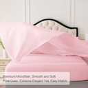 MICORAL Twin XL Sheet Set, 3 Pieces Soft Luxury Bed Sheets with 16" Deep Pocket for Twin XL Size Bed, Breathable Hotel Sheets and Pillowcase Set, Wrinkle Free (3 Pieces, Twin XL, Light Pink)