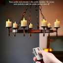 Homemory Rechargeable Flameless Candles, 2/4/6/8H Timer LED Votive Candles, 6 PCS Battery Operated Tea Lights with Timer for Table, Wedding, Christmas (USB Charging Cable Included)