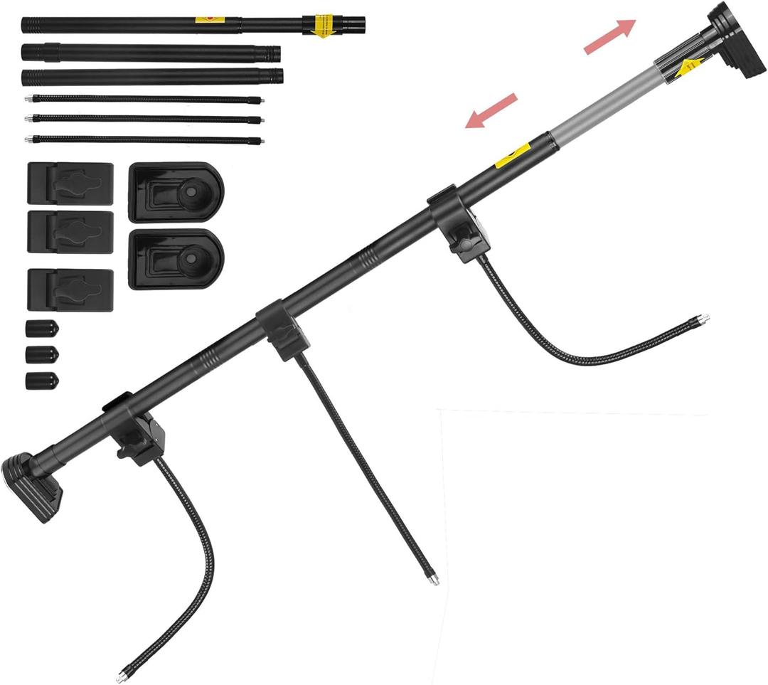 Christmas Garland Hanger for Front Door - Fits 43" to 52" Doors, Holds up to 110 Lbs, Adjustable Wreath Holder for Christmas, Halloween Decorations, No Screws Drilling, Damage-Free Installation