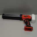 Cordless Caulking Gun for Milwaukee 18V Max Battery, 10 Oz/300ml Electric Silicone Gun,with LED Light,4 Adjustable Speed for Filling, Sealing, Repair(NO BATTERY)