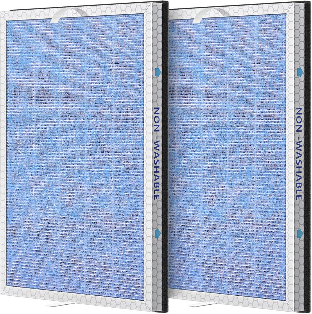 2 PACK MSA3/MSA3S HEPA Replacement Filter Compatible with Membrane Solutions MSA3 and MSA3S Device, 3-Stage HEPA Filter
