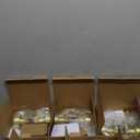 EHOMEWARE 5 Pack Brass Door Handle, Privacy Door Knob Interior, Locking Door Knob for Bedroom/Bathroom, Heavy Duty Door Knob Without Key, Fit Both Left and Right Hand Doors