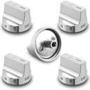 (5Pcs) W11239985 Gas Stove Knobs Replacements Compatible with Whirlpool WFG525S0HZ1 WFG550S0HZ1 WFG525S0HZ0 WFG525S0JV0 WFG535S0JV1, Range Oven Knob Replace Part PD00061875 AP6333411 W10850015