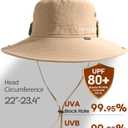 FURTALK Sun Hats for Men Fishing Hat UPF 80+ Foldable Wide Brim Outdoor Hiking Beach Summer Hats