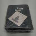 RUGSREAL Office Chair Mat for Hardwood Floor & Tile, 48x60 Modern Abstract Under Desk Rug Pad Easy-Glide Noise-Reduced Chair Mat for Rolling Chairs, Machine Washable Chair Mats for Office, Black