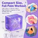4 Pack Glitter Square Stress Balls - Colorful Sensory Squishy Balls, Normal