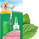 TropiClean Fresh Breath Toothbrush and Toothpaste Kit for Puppies, Teeth Cleaning Kit to Prevent Plaque & Tartar, Breath Freshener, Dog Dental Care