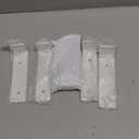 Goovilla Shelf Brackets, Heavy Duty Floating Shelf Bracket 6 Inch for 24 Wood Stud, 4 Pack L Brackets for Shelves, White Metal Wall Shelving Brackets, Shelf Support Brackets, 160 lb. Load Capacity