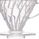 HARIO V60 Plastic Coffee Dripper, Size 02, Clear