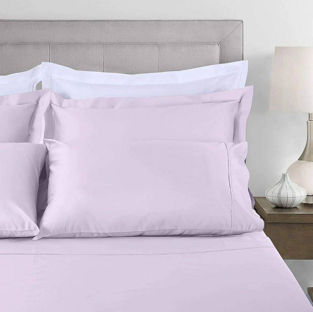 Threadmill Supima Cotton Sheets Queen | 656 Thread Count Queen Sheets for Queen Mattress | 3 Piece Luxury Bed Sheets | Sateen Weave Hotel Quality Sheets with Elasticized Deep Pocket| White Sheets, One Pillowcase, One Sheet, One Fitted Sheet