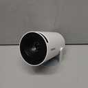 Mini Projector with WiFi and Bluetooth Built-in Apps Smart Projector Support 4K 1080P FHD 180 Adjustable Auto Keystone Compatibile with HDMI/TV Stick/Memory Stick/Laptop, White