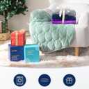 Kivik Weighted Lap Blanket 5 lbs for Adults, Small Weighted Lap Pads, Washable Weighted Lap Pad, Washable Mini Heavy Travel Blankets for Calming & Relaxing, Portable & Breathable 24"x29", Grey