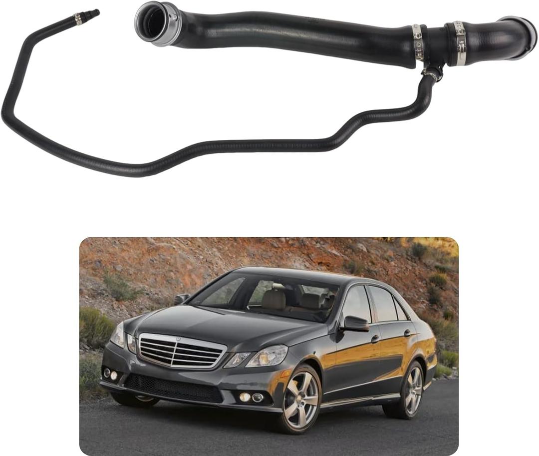 MUNIK 2125011382 Radiator Hose 2009-2013 Compatible with Mercedes E-Class (W212) 2009-2013 E300 E350 (S212) 2009-2011 E300 E350 Peat# V302912 P326320 97178 TM7021 707021 053402 0011027770