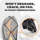 Yaktrax Walk Traction Cleats - 360-Degree Grip on Snow, Ice, & Multi-terrain Surfaces - Elastic Outer Band w/ Easy-On/Off Heel Tab & 1.2mm Zinc-coated Steel Coils - Abrasion & Rust Resistant - Unisex, Large