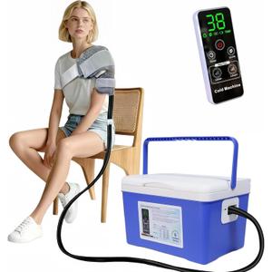 Cold Therapy Machine, Built-in 3000mAh Battery, Cold Therapy for Knee Replacement, Ice Machine for Knee After Surgery, Cryotherapy Systems Suitable for Home use,