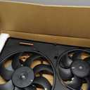 Engine Cooling Radiator Fan w/Controller Assembly Fit for 2010-2016 XC60,2011-2016 S60,2008-2015 XC70,2008-2015 S80,2015-2016 V60,2008-2010 V70 Replace 838-0009