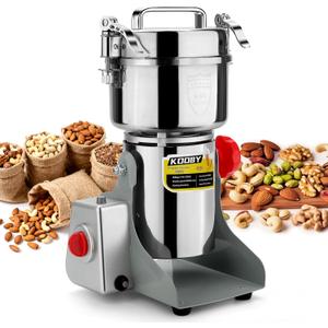 800G Electric Grain Grinder Mill, 2000W Swing-Type 304 Dry Cereals Pulverizer Makes Dry Goods, Spices, Coffee, Pepper, Etc., Commercial 110V High-speed Superfine Machine (800G Swing Type)