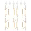 Bilillo 6 Pack Plate Hangers for Wall - Suitable for 6-8 Inch Art, Stainless Steel Invisible Heavy Duty Wire Holder With Wall Hooks for Displaying Platters, Dishes