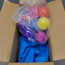 Bounce House,Ball Pit for Toddlers,Inflatable Bouncy House with Pump,Indoor&Outdoor Baby Bouncer with Safety Net,30 Pit Ball,Small Bubble Bounce House for 2 Toddlers 1-3